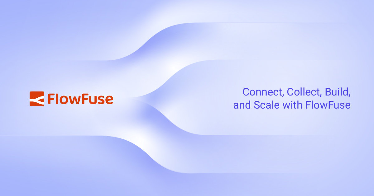 Image with logo and the slogan: Elevate Node-RED with Flowfuse